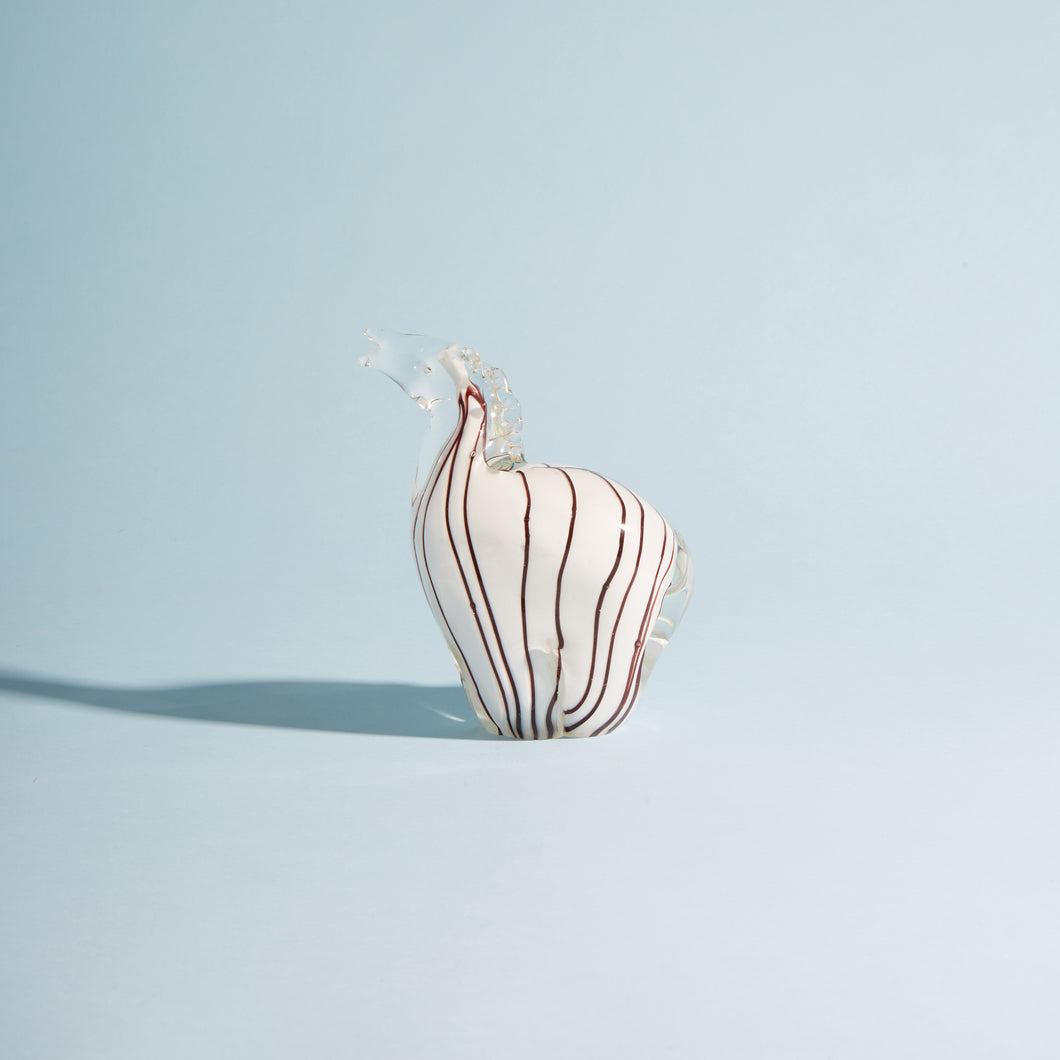 Hand Blown Glass Zebra