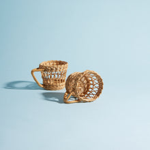 Load image into Gallery viewer, Wicker Drinking Glass Set
